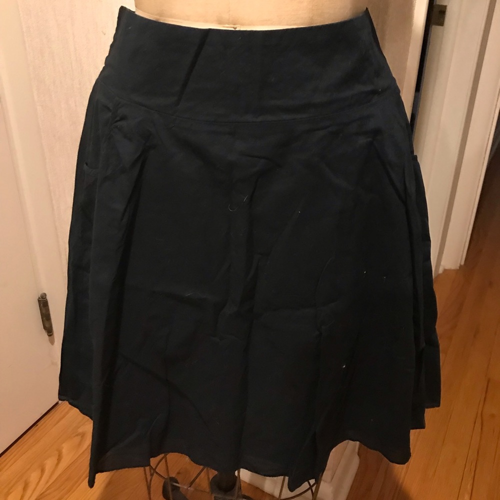 Mossimo Black Cotton Skirt M Pockets